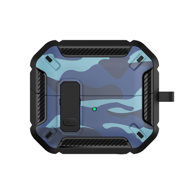 For Samsung Galaxy Buds3 / 3 Pro / 3 FE XDcase Camouflage Security Lock Earbuds Case with Carabiner