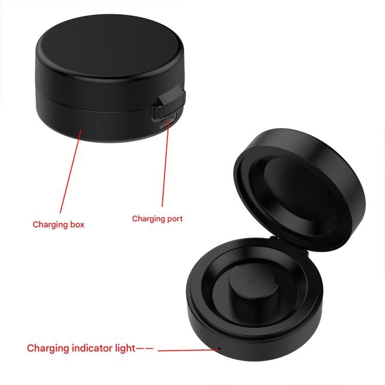 For OURA Ring Gen3 Ring Smart Ring Charging Box Cradle Dock, Model:Size 7 - Black