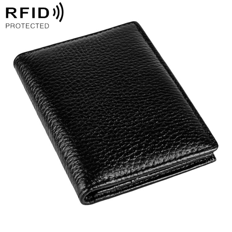 KB150 RFID Anti-theft Genuine Leather Business Card Bag
