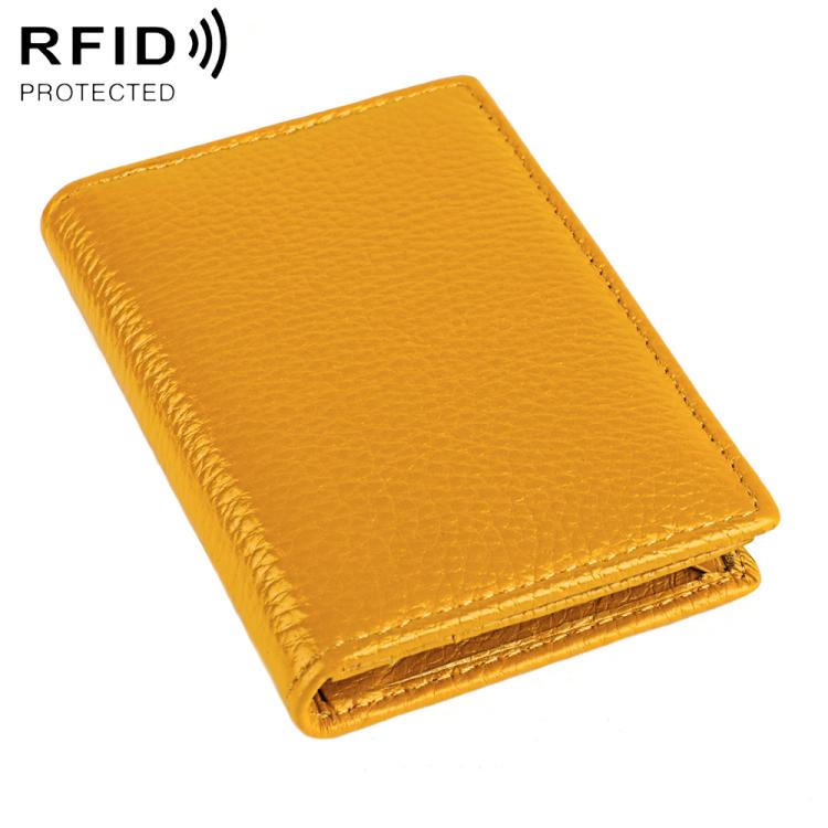 KB150 RFID Anti-theft Genuine Leather Business Card Bag