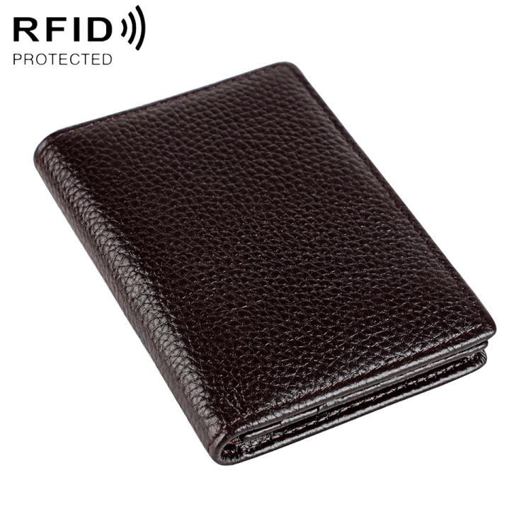 KB150 RFID Anti-theft Genuine Leather Business Card Bag