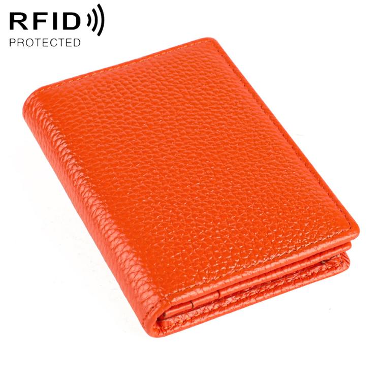 KB150 RFID Anti-theft Genuine Leather Business Card Bag