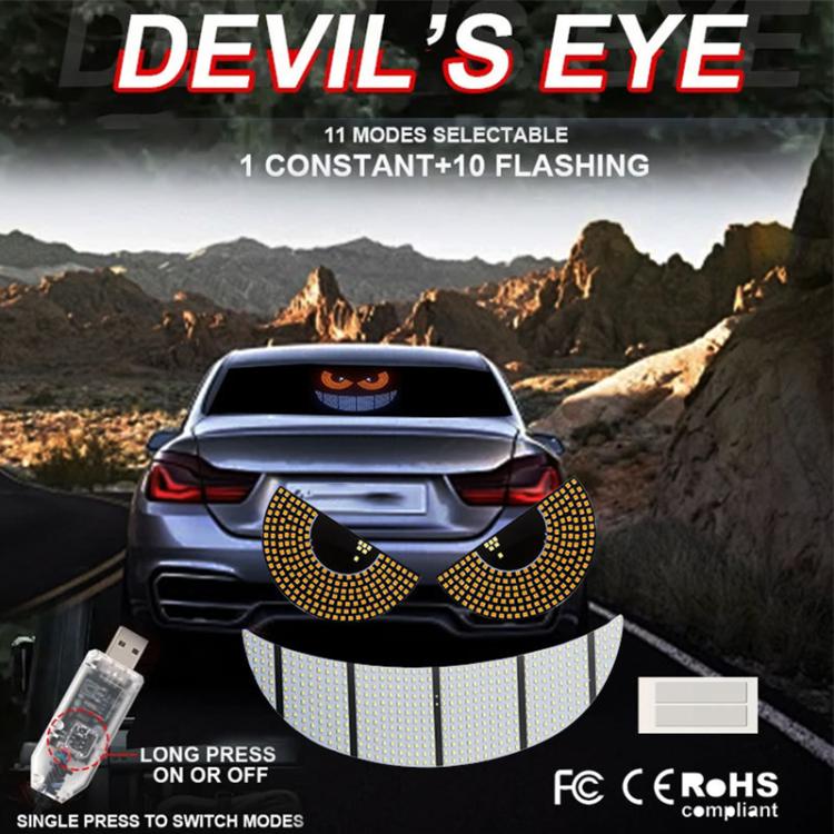 Devil Eye Car LED Display Decorative Lights