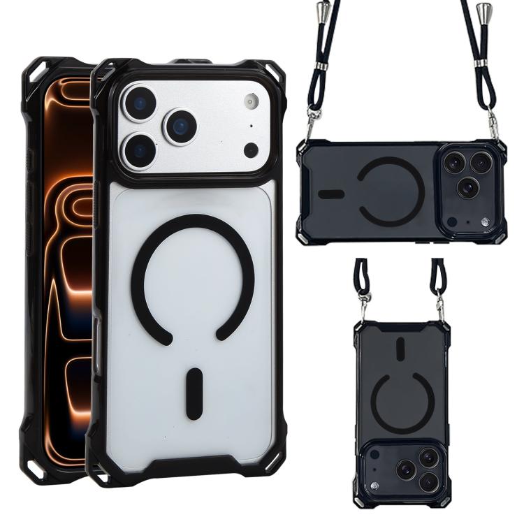For iPhone 17 Pro Max XDcase Four-Corner Hole Shockproof Magnetic Phone Case, Lanyard Not Included