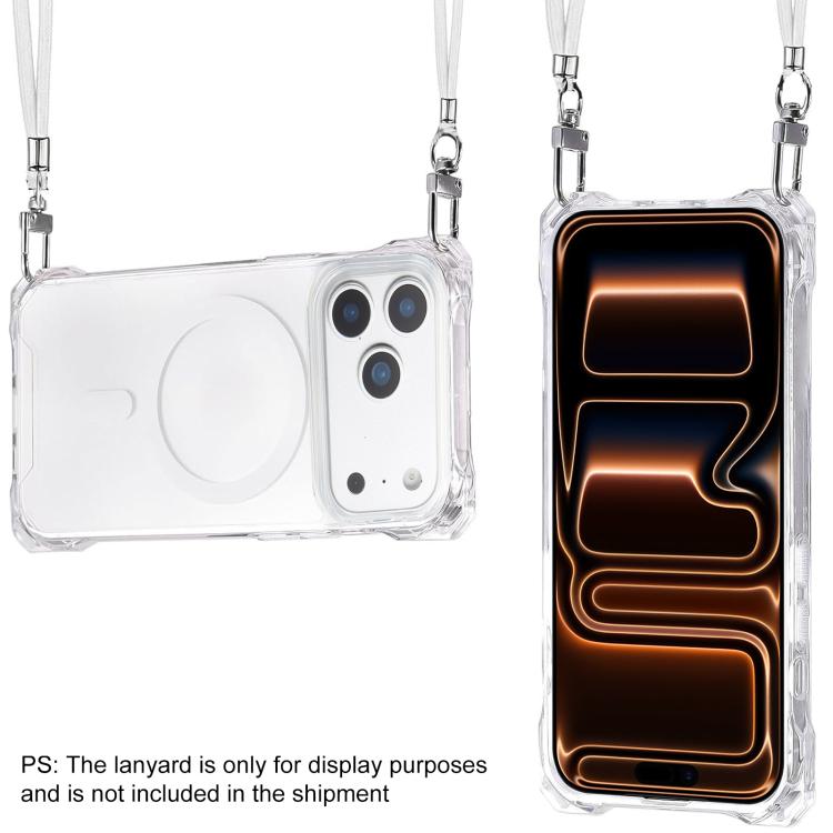 For iPhone 17 XDcase Four-Corner Hole Shockproof Magnetic Phone Case, Lanyard Not Included