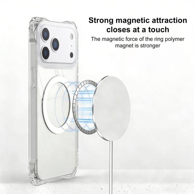 For iPhone 17 Pro Max XDcase Four-Corner Hole Shockproof Magnetic Phone Case, Lanyard Not Included