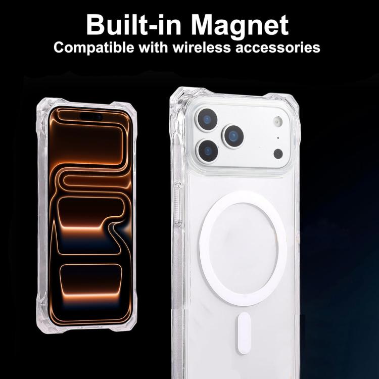 For iPhone 17 Pro Max XDcase Four-Corner Hole Shockproof Magnetic Phone Case, Lanyard Not Included