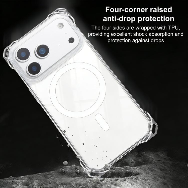 For iPhone 17 XDcase Four-Corner Hole Shockproof Magnetic Phone Case, Lanyard Not Included