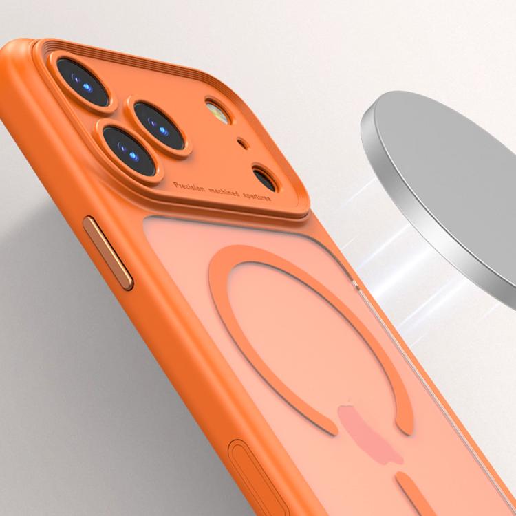 For iPhone 17 Pro Precision Hole PC Transparent Shockproof Magnetic Phone Case