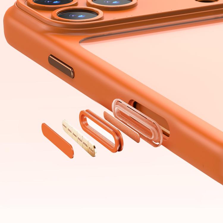 For iPhone 17 Pro Precision Hole PC Transparent Shockproof Magnetic Phone Case