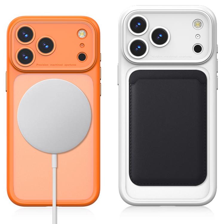 For iPhone 17 Pro Precision Hole PC Transparent Shockproof Magnetic Phone Case