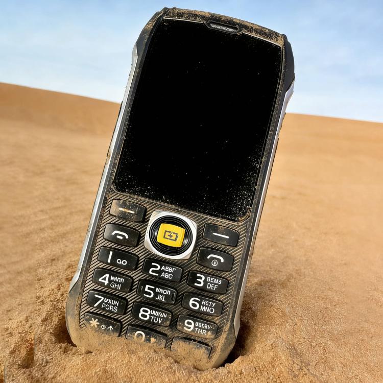 HP289 4G IP68 Rugged Phone, 2.8 inch, 4500mAh Battery, Network: 4G, BT, FM, SOS, Torch, Plug:EU Plug - Black