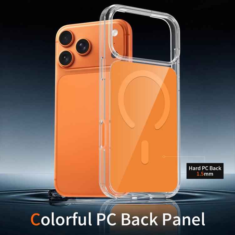 For iPhone 17 Pro Max Colorful Hard PC Hybrid Soft TPU Magnetic Phone Case