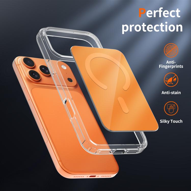 For iPhone 17 Pro Max Colorful Hard PC Hybrid Soft TPU Magnetic Phone Case