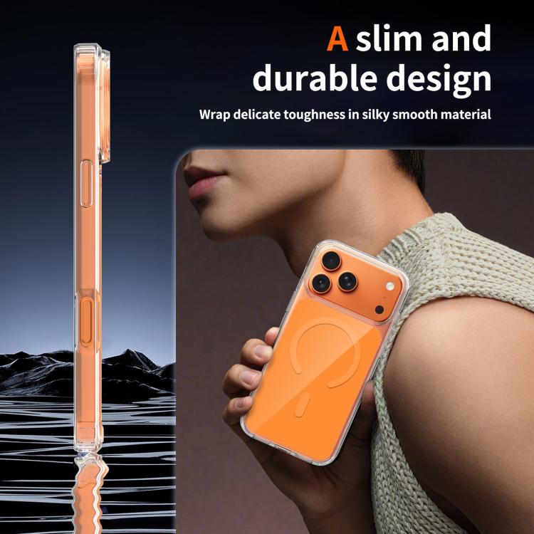 For iPhone 17 Pro Max Colorful Hard PC Hybrid Soft TPU Magnetic Phone Case