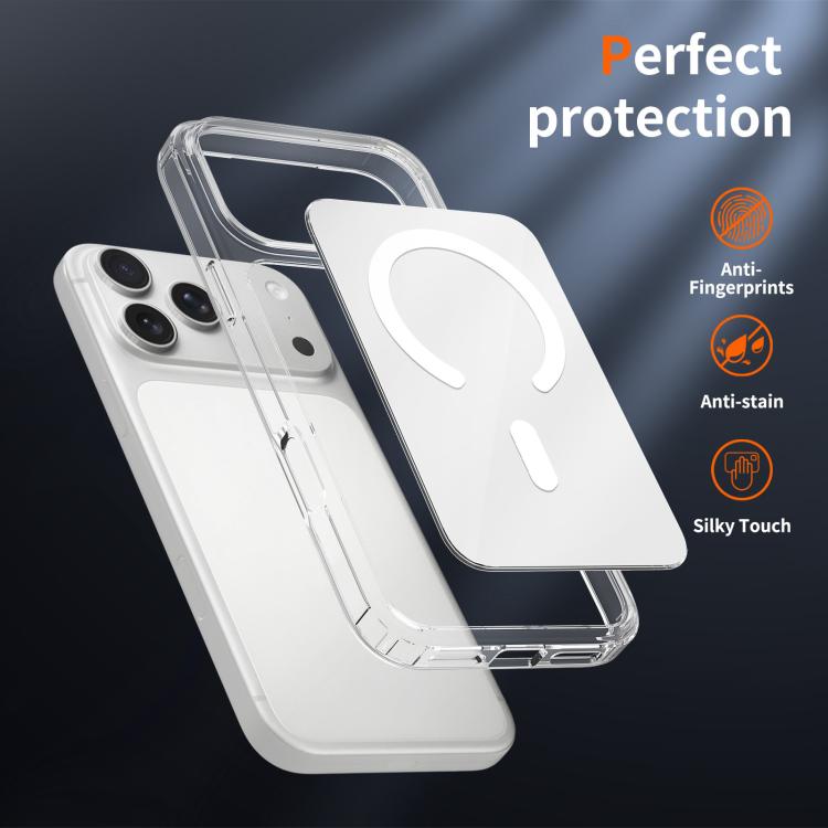 For iPhone 17 Pro Max Colorful Hard PC Hybrid Soft TPU Magnetic Phone Case