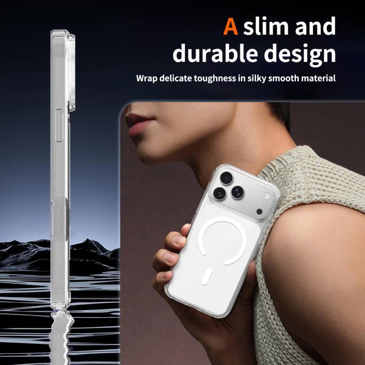 For iPhone 17 Pro Max Colorful Hard PC Hybrid Soft TPU Magnetic Phone Case