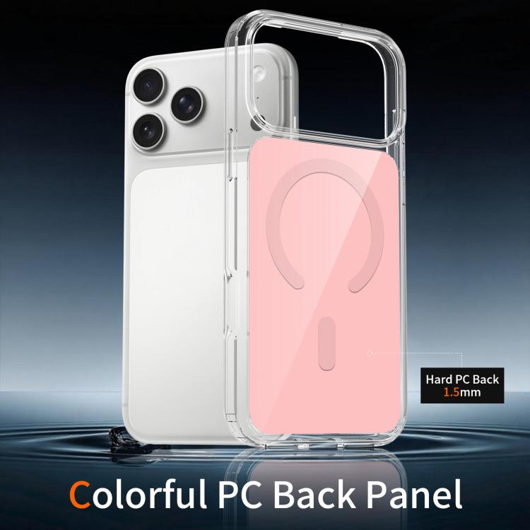 For iPhone 17 Pro Max Colorful Hard PC Hybrid Soft TPU Magnetic Phone Case