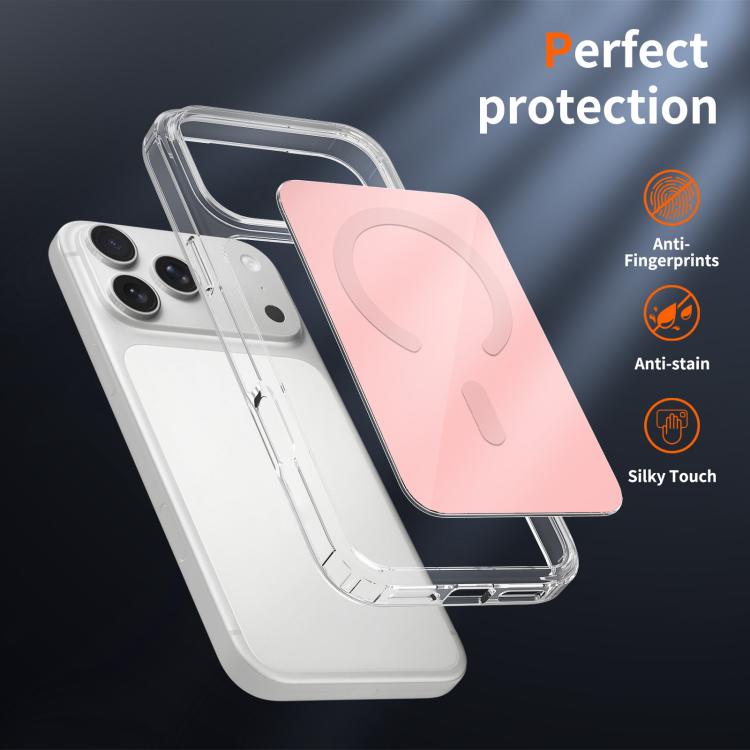 For iPhone 17 Pro Max Colorful Hard PC Hybrid Soft TPU Magnetic Phone Case