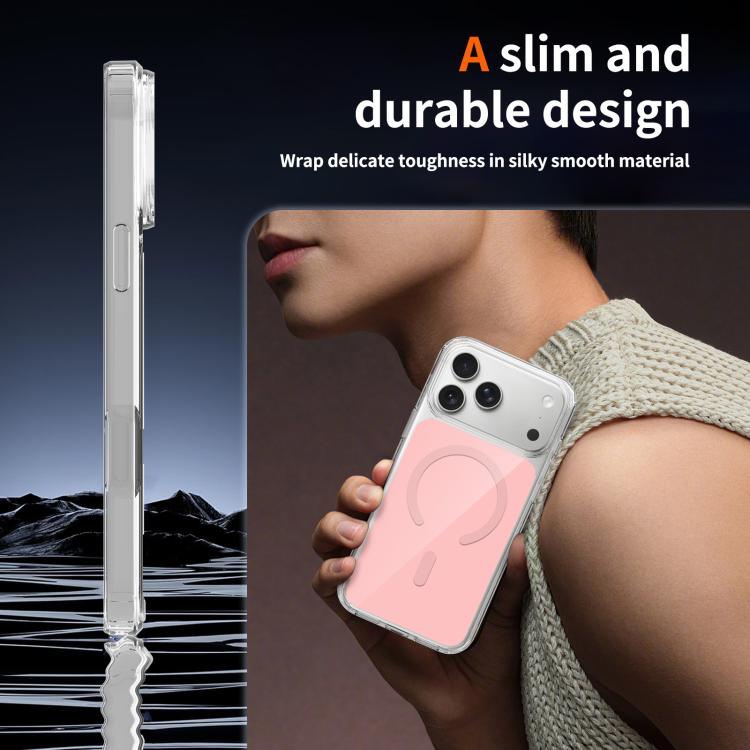 For iPhone 17 Pro Max Colorful Hard PC Hybrid Soft TPU Magnetic Phone Case