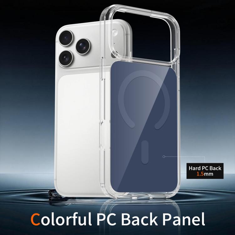 For iPhone 17 Pro Max Colorful Hard PC Hybrid Soft TPU Magnetic Phone Case