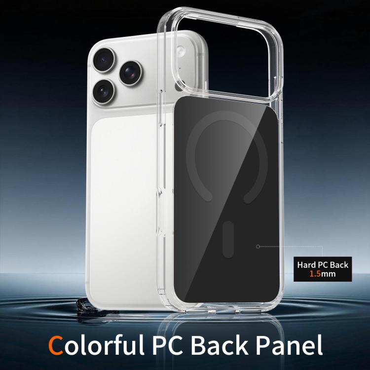 For iPhone 17 Pro Max Colorful Hard PC Hybrid Soft TPU Magnetic Phone Case