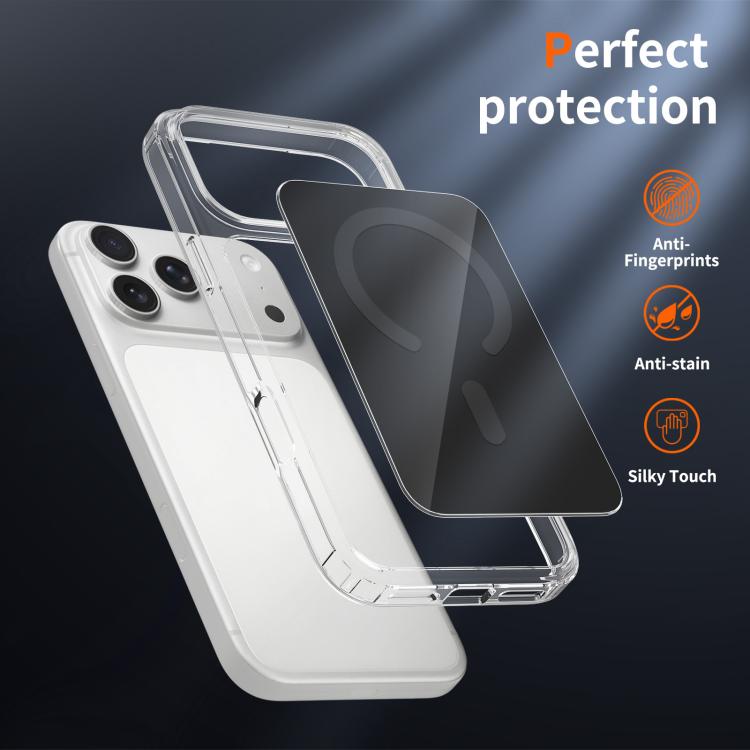 For iPhone 17 Pro Max Colorful Hard PC Hybrid Soft TPU Magnetic Phone Case