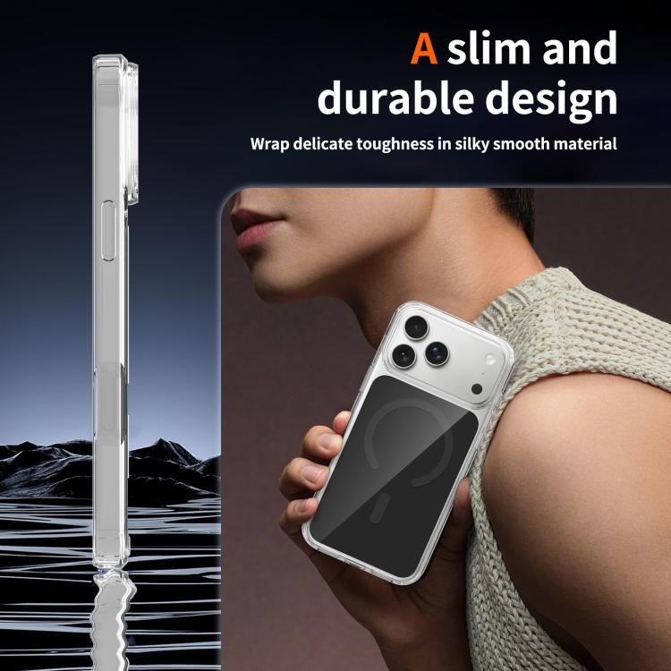 For iPhone 17 Pro Max Colorful Hard PC Hybrid Soft TPU Magnetic Phone Case