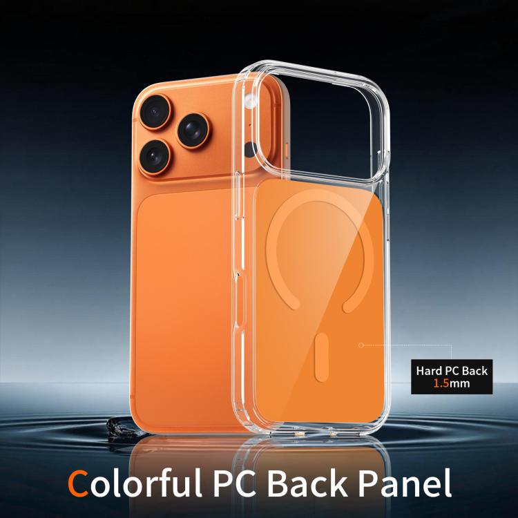 For iPhone 17 Pro Colorful Hard PC Hybrid Soft TPU Magnetic Phone Case