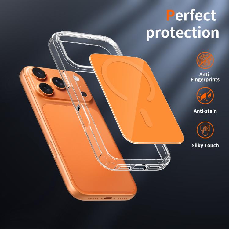 For iPhone 17 Pro Colorful Hard PC Hybrid Soft TPU Magnetic Phone Case