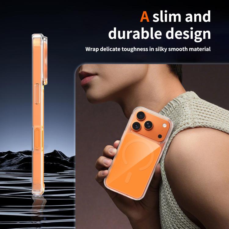 For iPhone 17 Pro Colorful Hard PC Hybrid Soft TPU Magnetic Phone Case