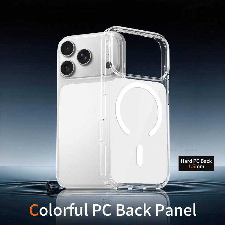 For iPhone 17 Pro Colorful Hard PC Hybrid Soft TPU Magnetic Phone Case