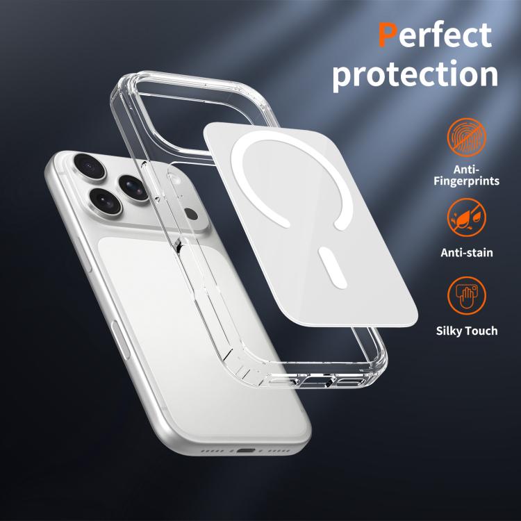 For iPhone 17 Pro Colorful Hard PC Hybrid Soft TPU Magnetic Phone Case
