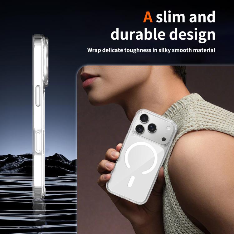 For iPhone 17 Pro Colorful Hard PC Hybrid Soft TPU Magnetic Phone Case