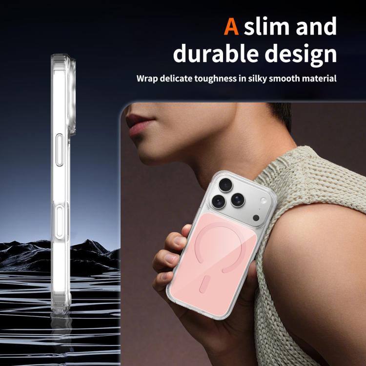 For iPhone 17 Pro Colorful Hard PC Hybrid Soft TPU Magnetic Phone Case