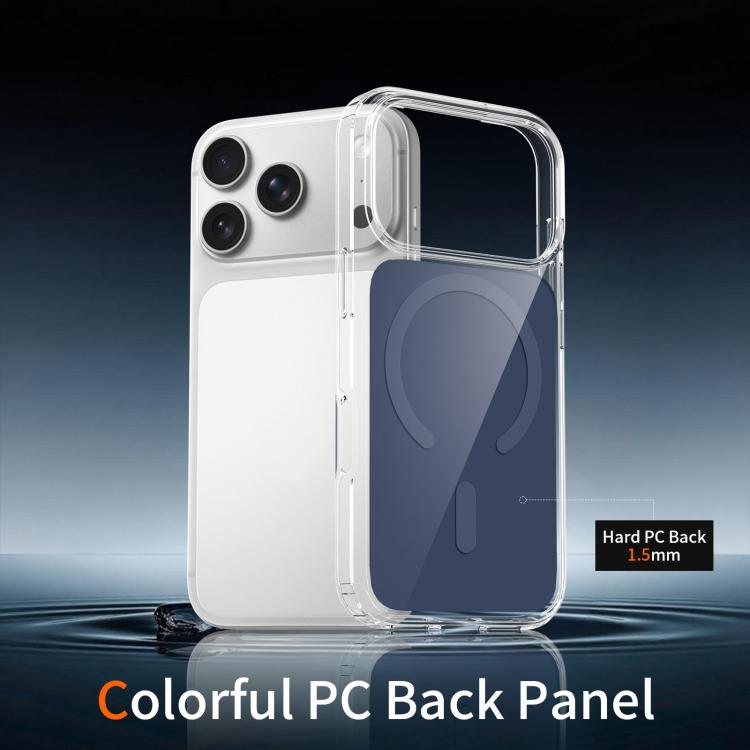 For iPhone 17 Pro Colorful Hard PC Hybrid Soft TPU Magnetic Phone Case