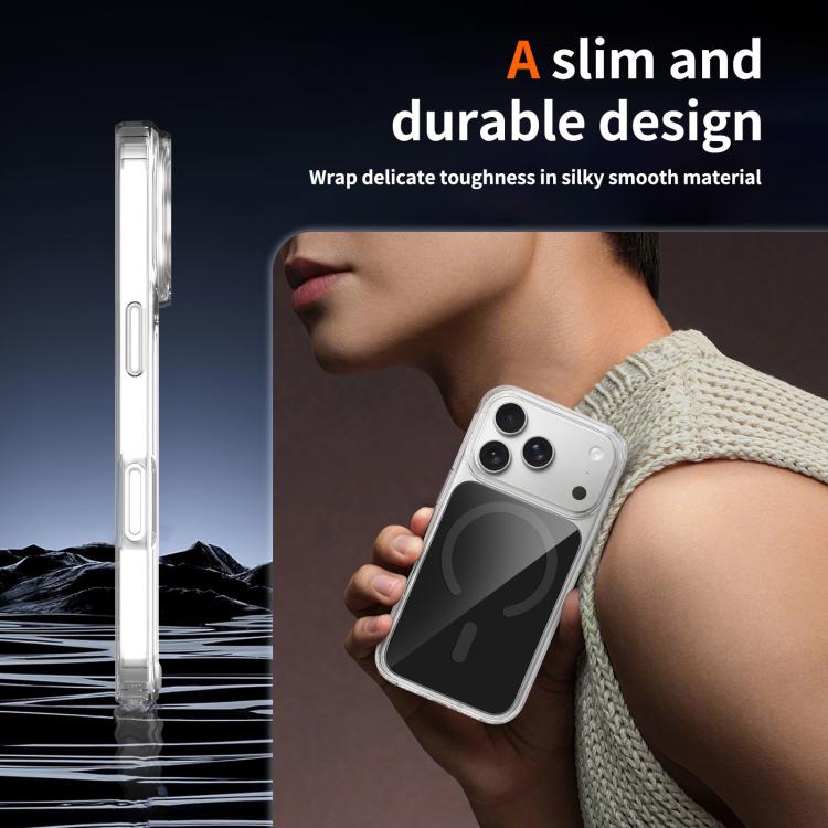 For iPhone 17 Pro Colorful Hard PC Hybrid Soft TPU Magnetic Phone Case
