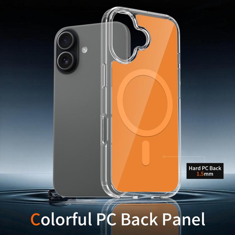 For iPhone 17 Colorful Hard PC Hybrid Soft TPU Magnetic Phone Case