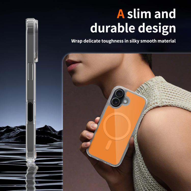For iPhone 17 Colorful Hard PC Hybrid Soft TPU Magnetic Phone Case