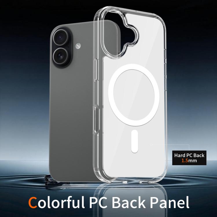 For iPhone 17 Colorful Hard PC Hybrid Soft TPU Magnetic Phone Case