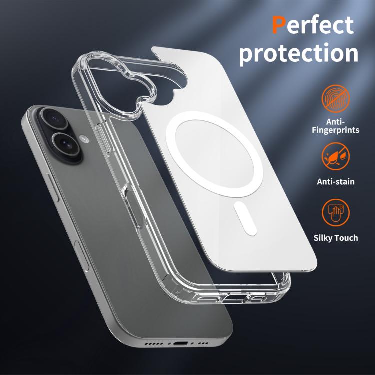 For iPhone 17 Colorful Hard PC Hybrid Soft TPU Magnetic Phone Case