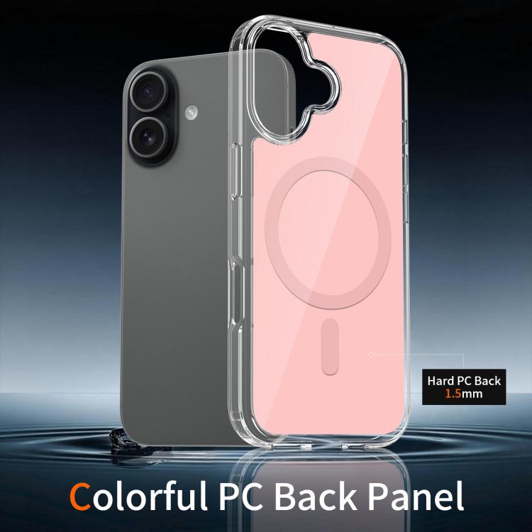 For iPhone 17 Colorful Hard PC Hybrid Soft TPU Magnetic Phone Case