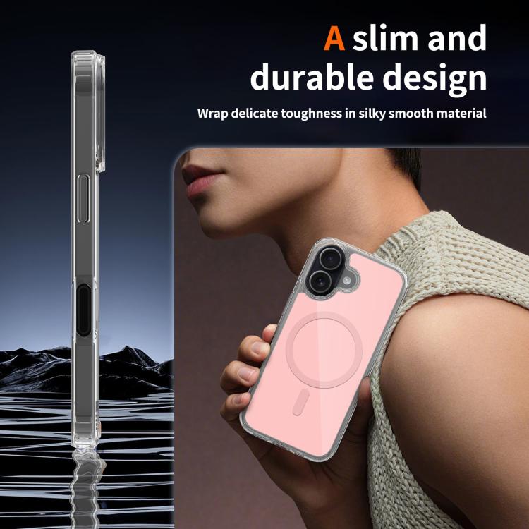 For iPhone 17 Colorful Hard PC Hybrid Soft TPU Magnetic Phone Case