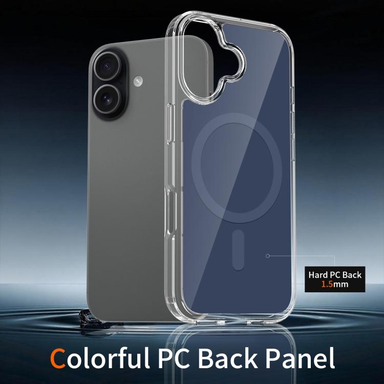 For iPhone 17 Colorful Hard PC Hybrid Soft TPU Magnetic Phone Case