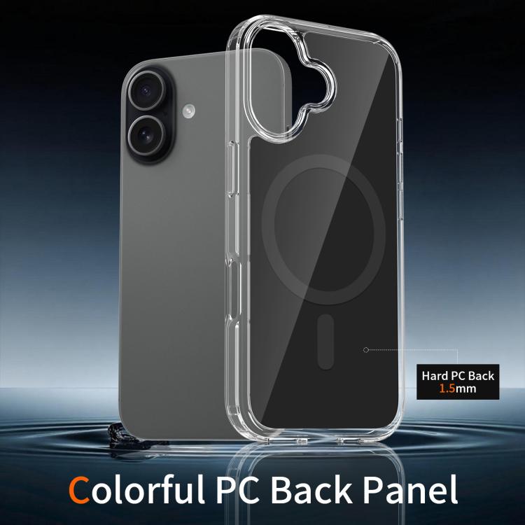 For iPhone 17 Colorful Hard PC Hybrid Soft TPU Magnetic Phone Case