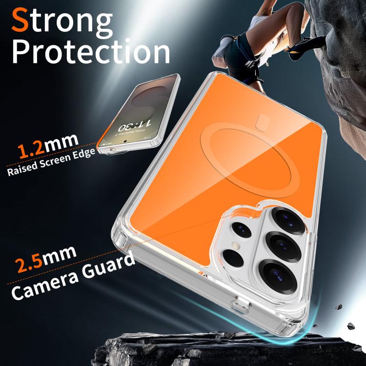 For Samsung Galaxy S26 Ultra 5G Colorful Hard PC Hybrid Soft TPU Magnetic Phone Case