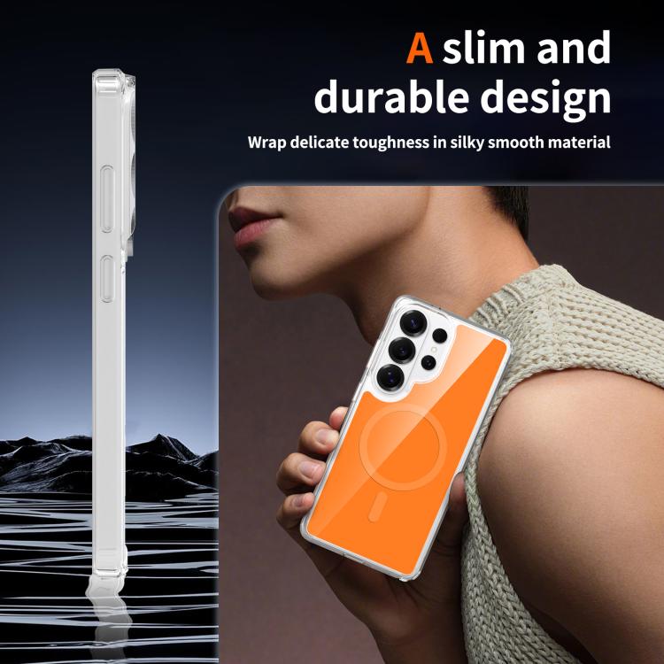 For Samsung Galaxy S26 Ultra 5G Colorful Hard PC Hybrid Soft TPU Magnetic Phone Case