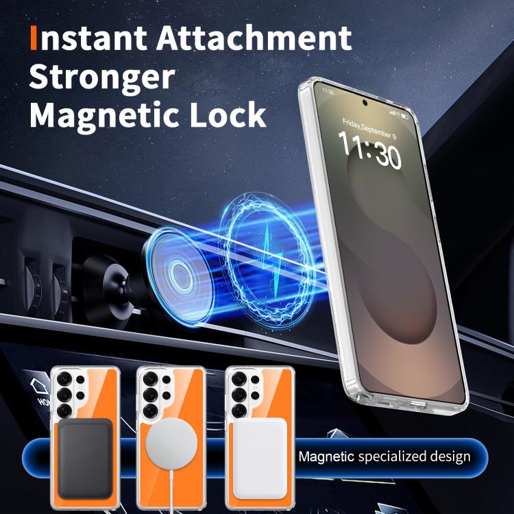 For Samsung Galaxy S26 Ultra 5G Colorful Hard PC Hybrid Soft TPU Magnetic Phone Case