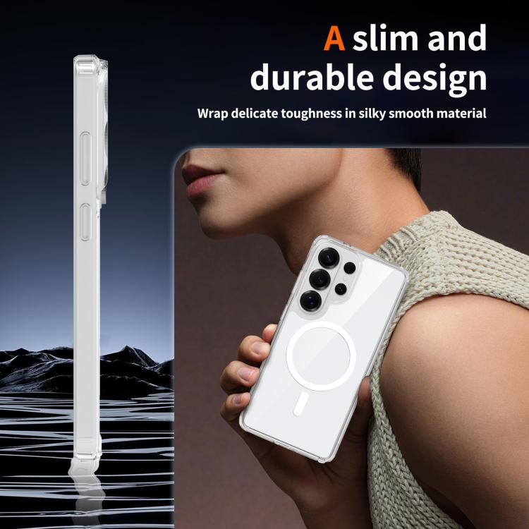 For Samsung Galaxy S26 Ultra 5G Colorful Hard PC Hybrid Soft TPU Magnetic Phone Case