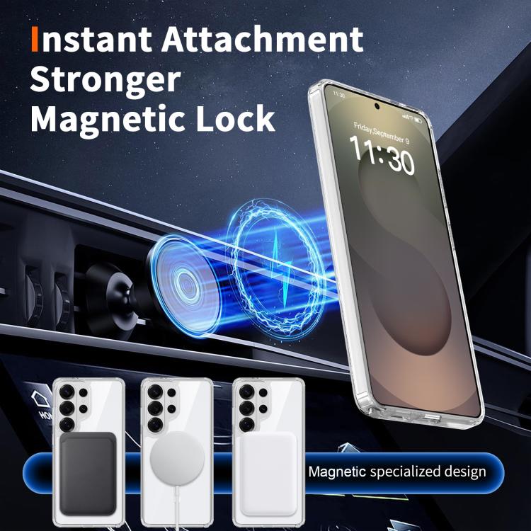 For Samsung Galaxy S26 Ultra 5G Colorful Hard PC Hybrid Soft TPU Magnetic Phone Case